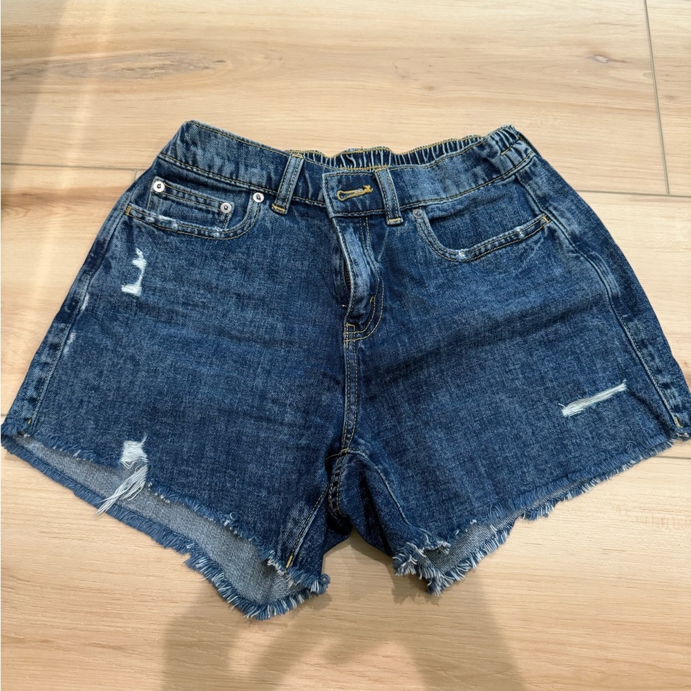 Aerie Day Dream Dark Blue Jean Shorts